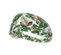 Fascia per capelli con stampa oliva, antiscivolo, mantiene il sudore lontano dagli occhi, per yoga, palestra, allenamento