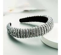 Fascia per capelli con strass e cristalli, accessorio per capelli da donna