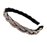 Fascia per capelli con strass, in plastica, con strass, per donne, spose, matrimoni, balli, feste, champagne