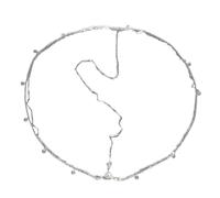 Fascia per capelli con strass, per damigella d'onore, per feste, vacanze, balli, argento