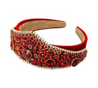 Fascia per capelli con strass, stile barocco brillante europeo e americano | Accessori per capelli in stile retrò colorato | Tiara esagerata per donne, feste, matrimoni, balli e costumi, regalo