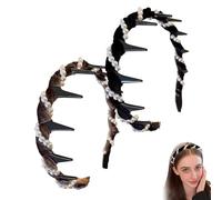 Fascia Per Capelli Con Teschi Retrò Alti E Perle, 1/2/3/4 Pezzi Fascia Per Capelli Con Teschi Artificiali Vintage E Perle, Per Vintage Con Artificiali Alti E (e#)