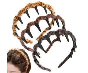 Fascia Per Capelli Con Teschio Alto, Accessorio per Capelli Decorativo per Styling 3 Pezzi, Fascie Antiscivolo Reversibili Vintage Donna, Per Allenamenti Cosplay Sport Eventi Formali Uso Quotidiano Do