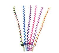 Fascia per capelli con treccia colorata arcobaleno, con stampa Vista, in silicone, multicolore, per ragazze e donne