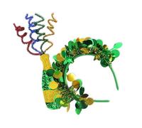 Fascia per capelli con trifoglio, accessorio per costume irlandese per festa di San Patrizio, accessorio per capelli con cappello a bombetta per tutte le età