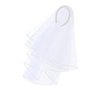 Fascia per capelli con veli con delicate perle, design traspirante per un comfort accessorio da sposa regolabile velo da sposa traspirante perle bianche per il giorno del matrimonio