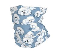 Fascia per Capelli Cute White Bichon Frise Dogs Multiuso Headwrap Durevole Ghetta da Collo per Escursionismo Pesca Arrampicata