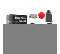 Fascia per capelli da boxe, palla riflessa da boxe per adulti | Fascia regolabile per esercizi di | Set di fasce per capelli con palla riflessa da senza trapano per migliorare le competenze