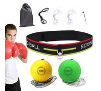 Fascia per capelli da boxe Reflex Ball - Palla elastica in schiuma, accessorio per allenamento regolabile e durevole, strumento multifunzionale | Ideale per pugili, bambini, adolescenti, adulti, allen