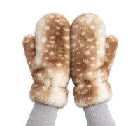 Fascia per Capelli da Cervo Costume Cosplay Renna Di Natale In Peluche | Guanti e Fascia con Corna per Autunno Inverno di Ruolo Feste Camminata Accessorio Foto