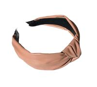 Fascia per capelli da donna a tesa larga in pelle sintetica alla moda annodata turbante primavera copricapo accessori per capelli per adulti