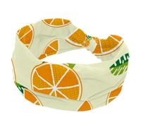 Fascia per capelli da donna, arancione, morbida, larga, antiscivolo, per yoga, fitness, viaggi, palestra, accessori per capelli