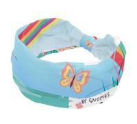 Fascia per capelli da donna, arcobaleno magico da giardino, alla moda, larga, elastica, per sudore, sport, allenamento, turbante