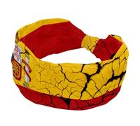 Fascia per capelli da donna, bandiera della Spagna con emblema alla moda, fascia larga con croce, fascia elastica per la testa, fascia per il sudore, sport, allenamento, turbante
