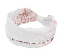 Fascia per capelli da donna, con cuore rosa è come un fiore, fascia larga, annodata attorcigliata, per yoga, allenamento, morbida fascia elastica, accessori per capelli alla moda