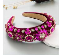 Fascia per capelli da donna, con diamanti, accessorio per feste, brillante