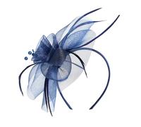 Fascia per capelli da donna con fiore piumato, accessorio per lo styling dei capelli, copricapo da sposa per feste derby ed eventi in maschera