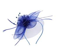 Fascia per capelli da donna con fiore piumato, accessorio per lo styling dei capelli, copricapo da sposa per feste derby ed eventi in maschera