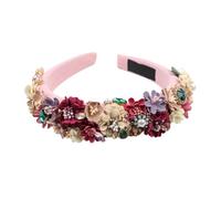 Fascia per capelli da donna con fiori e perline grosse fascia per capelli da indossare tutti i giorni per feste e matrimoni H1060-pnnrk