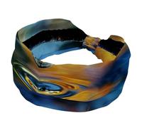 Fascia per capelli da donna, con gocce d'acqua, ampia e alla moda, elastica, per sudore, sport, allenamento, turbante