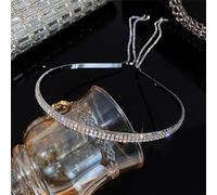 Fascia per capelli da donna con nappa, con diamanti e cristalli, per donne (stile 2)
