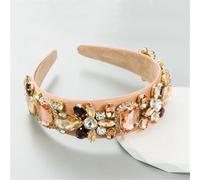 Fascia per capelli da donna con perline copricapo accessori per capelli fatti a mano copricapo con strass fiore fascia pnnrk