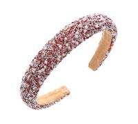 Fascia per capelli da donna con strass luccicanti, accessorio per capelli comodo ed elegante, fascia per capelli alta per vari outfit alla moda