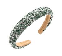 Fascia per capelli da donna con strass luccicanti, accessorio per capelli comodo ed elegante, fascia per capelli alta per vari outfit alla moda