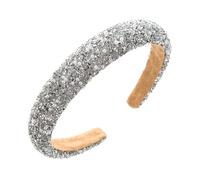 Fascia per capelli da donna con strass luccicanti, comoda ed elegante, accessorio per capelli alto con teschio per vari outfit