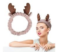 Fascia per capelli da donna, cosmetica, per il lavaggio del viso, per il lavaggio delle corna, decorazione estetica, marrone, elastico in pile di corallo, per lavare il viso, lo yoga, sport, bellezza