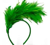 Fascia per capelli da donna, fascia con piume, stile anni '20, burlesque, con piume, fascia con piume, fascia per capelli per Mardi Gras