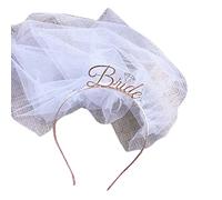 Fascia per capelli da donna, fascia per capelli con velo da sposa, velo corto da sposa e copricapi, accessori per abiti da sposa