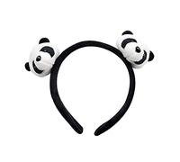 Fascia per capelli da donna, graziosa fascia elastica a forma di panda per capelli con fermaglio per capelli, accessorio per abbigliamento