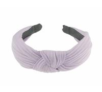 Fascia per capelli da donna in jersey a costine, per autunno e inverno, tinta unita, per lavoro, per tutti i giorni, feste nuziali, accessori per capelli, accessorio per capelli con nodo superiore