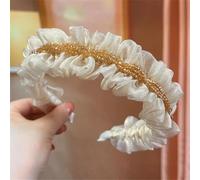 Fascia per capelli da donna in rete con cristalli, accessori per lavare i capelli del