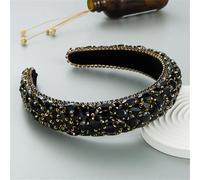 Fascia per capelli da donna in spugna con diamanti, accessori per capelli scintillanti, per feste