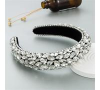 Fascia per capelli da donna in spugna con diamanti, accessori per capelli scintillanti, per feste