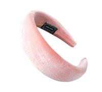 Fascia per capelli da donna, in spugna di velluto, per il viso, per il trucco, per il lavaggio del viso, per donne, yoga, sport, rosa e flanella