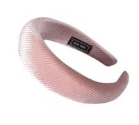 Fascia per capelli da donna, in spugna di velluto, per il viso, per il trucco, per il lavaggio del viso, per donne, yoga, sport, rosa + filettatura a vite