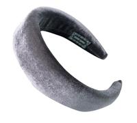 Fascia per capelli da donna, in spugna di velluto, per il viso, per il trucco, per il lavaggio del viso, per donne, yoga, sport, grigio+flanella
