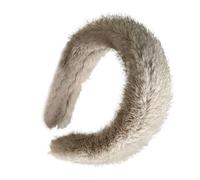 Fascia per capelli da donna in visone, morbida e calda, per inverno e autunno, alla, comoda, accessorio per capelli, fascia artificiale per interni ed esterni, per lavare il viso, riunioni