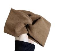 Fascia per capelli da donna, larga, elastica, per yoga, antiscivolo, per corsa, escursionismo, viso, ciclismo, lavaggio trucco, marrone scuro