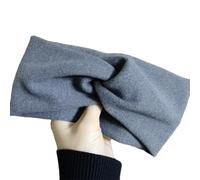 Fascia per capelli da donna, larga, fascia elastica per capelli, per yoga, antiscivolo, per corsa, escursionismo, viso, ciclismo, trucco, colore grigio