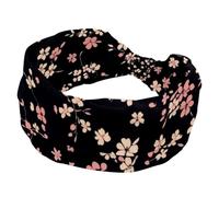 Fascia per capelli da donna, larga fascia per capelli annodata attorcigliata, fascia per capelli antiscivolo, motivo floreale ditsy senza cuciture, morbido elastico per la testa per ragazza