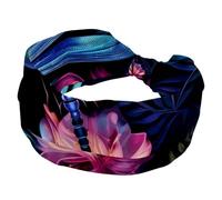 Fascia per capelli da donna, larga fascia per capelli, con nodo a libellula, fascia per capelli antiscivolo, morbida fascia elastica per capelli per ragazza