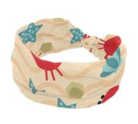 Fascia per capelli da donna, morbide e larghe, motivo con conchiglie di granchio rosso e stelle marine, antiscivolo, per yoga, fitness, viaggi, palestra, accessori per capelli