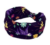 Fascia per capelli da donna, motivo "Giorno dei morti", antiscivolo, ampia fascia elastica per capelli, fascia per il sudore, per allenamento, yoga, sport, palestra, corsa, fitness