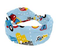 Fascia per capelli da donna, per vigili del fuoco, auto della polizia, blu, alla moda, larga, fascia elastica per la testa, fascia per la testa elastica per sudore, sport, allenamento, turbante