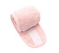 Fascia per capelli da donna, regolabile, per spa, morbida, in spugna, accessorio per capelli, per lavare il viso, bagno, trucco (rosa)