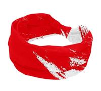 Fascia per capelli da donna, rossa, alla moda, larga, elastica, per sudore, sport, allenamento, turbante